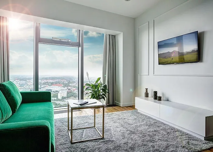 30th+ Floor In Sky Tower Apartment Wroclaw